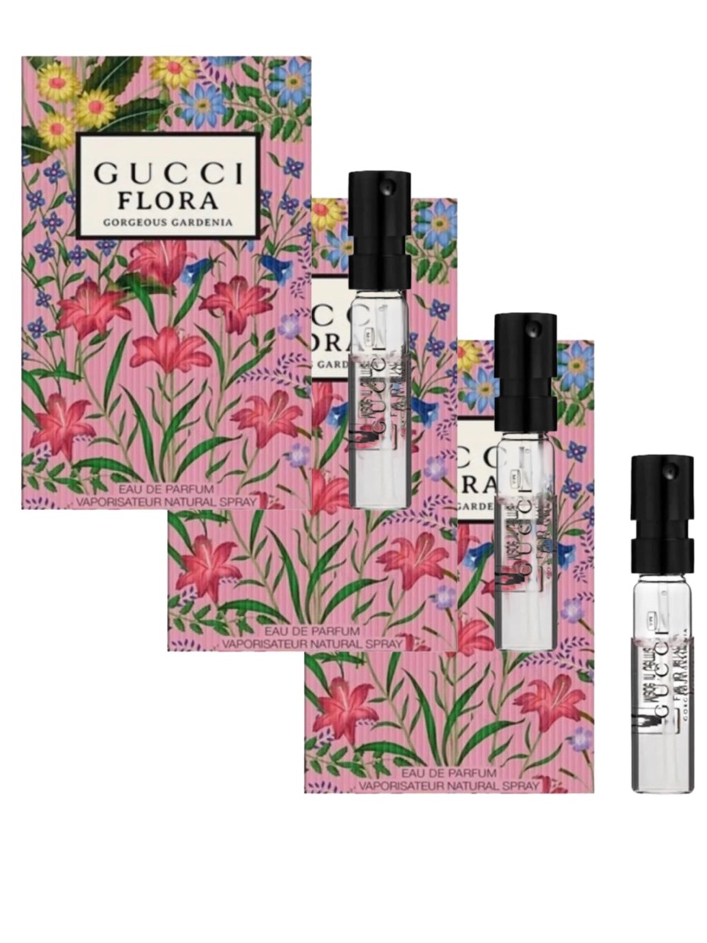 Gucci Flora Gorgeous Gardenia EDP 3PK NEW Tester